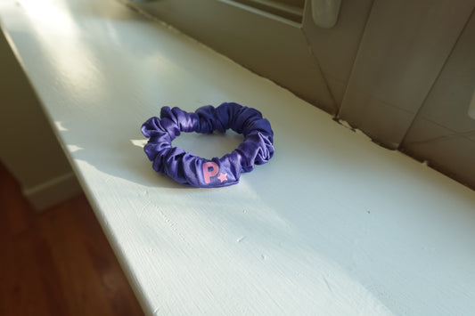 Amethyst Purple Midi Stretch Silk Scrunchie